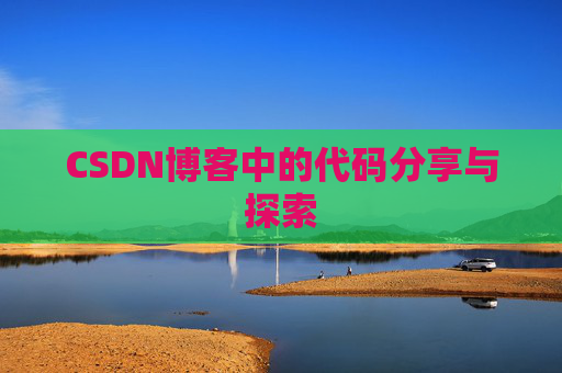 CSDN博客中的代码分享与探索